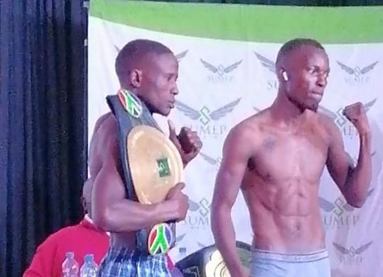 Zolisa Batyi and Lucky Hobyane had to be separated at Saturday's weigh-in ahead of their SA title clash at Orient Theatre on Sunday