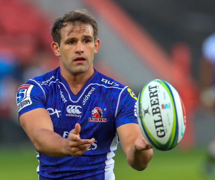 Nic Groom of the Emirates Lions during the Super Rugby match between Emirates Lions and Brumbies at Emirates Airline Park on May 19, 2018 in Johannesburg, South Africa.