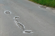 File photo of potholes