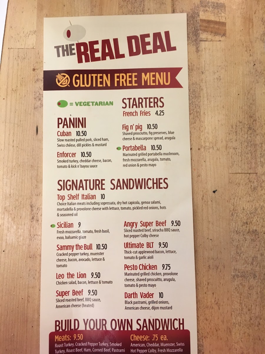 Gluten-Free at Real Deal