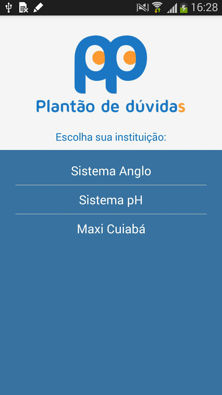 Android application Apprendi Plantão de Dúvidas screenshort