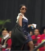 Chrysantha Palan during her graduation ceremony.