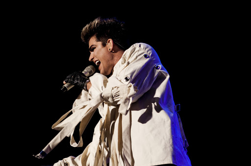 Pop star and former American Idol contestant Adam Lambert performs live in Johannesburg.