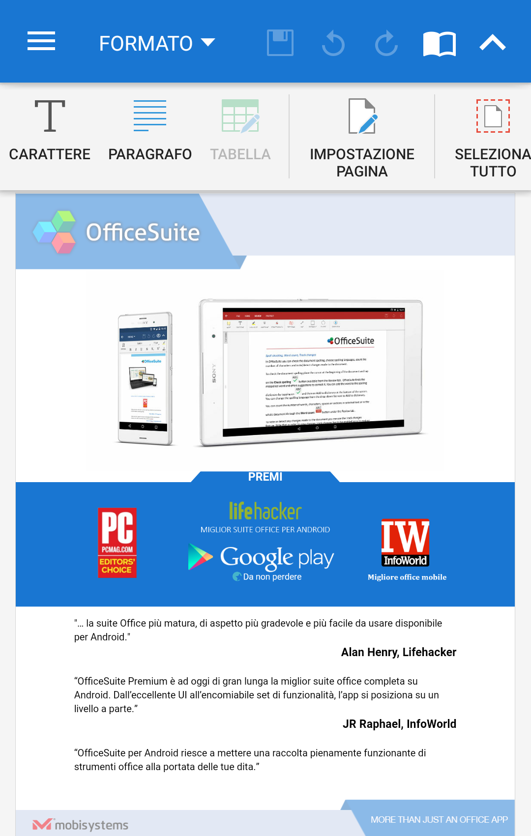 Android application OfficeSuite: Word, Sheets, PDF screenshort