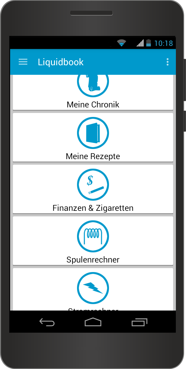 Android application Liquidbook - Liquidrechner screenshort