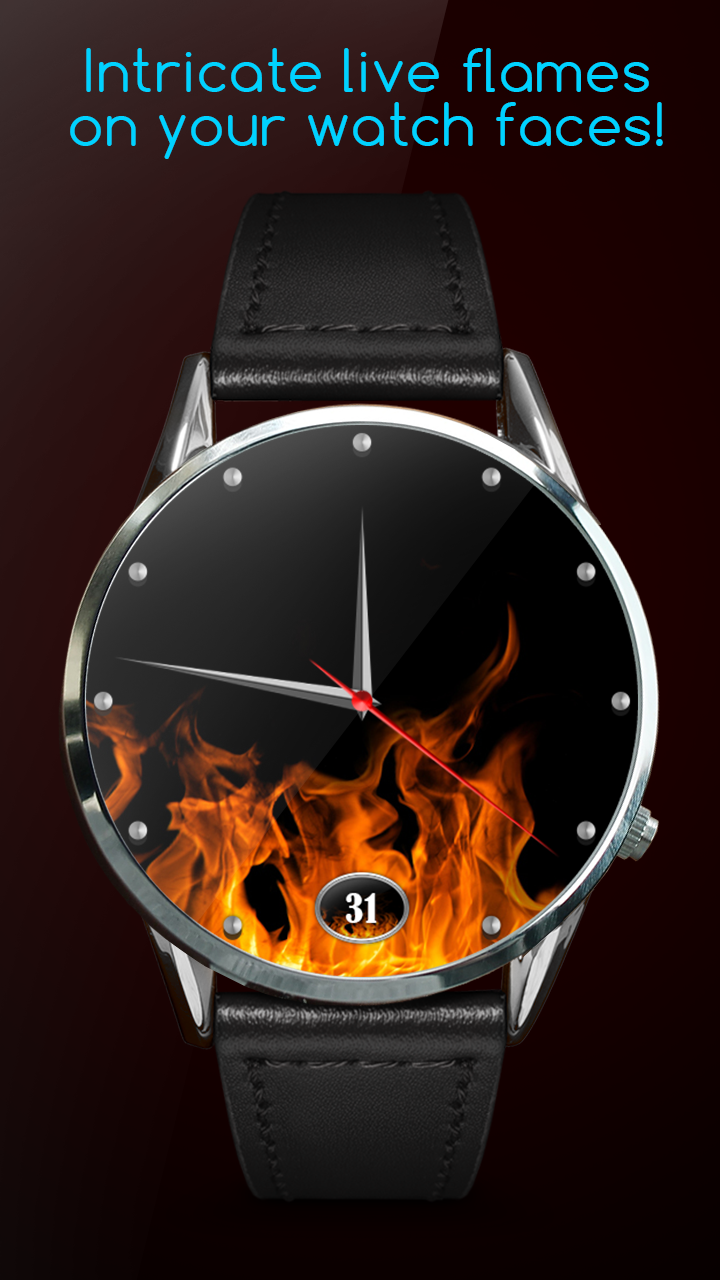 Android application Fire Watch Face screenshort