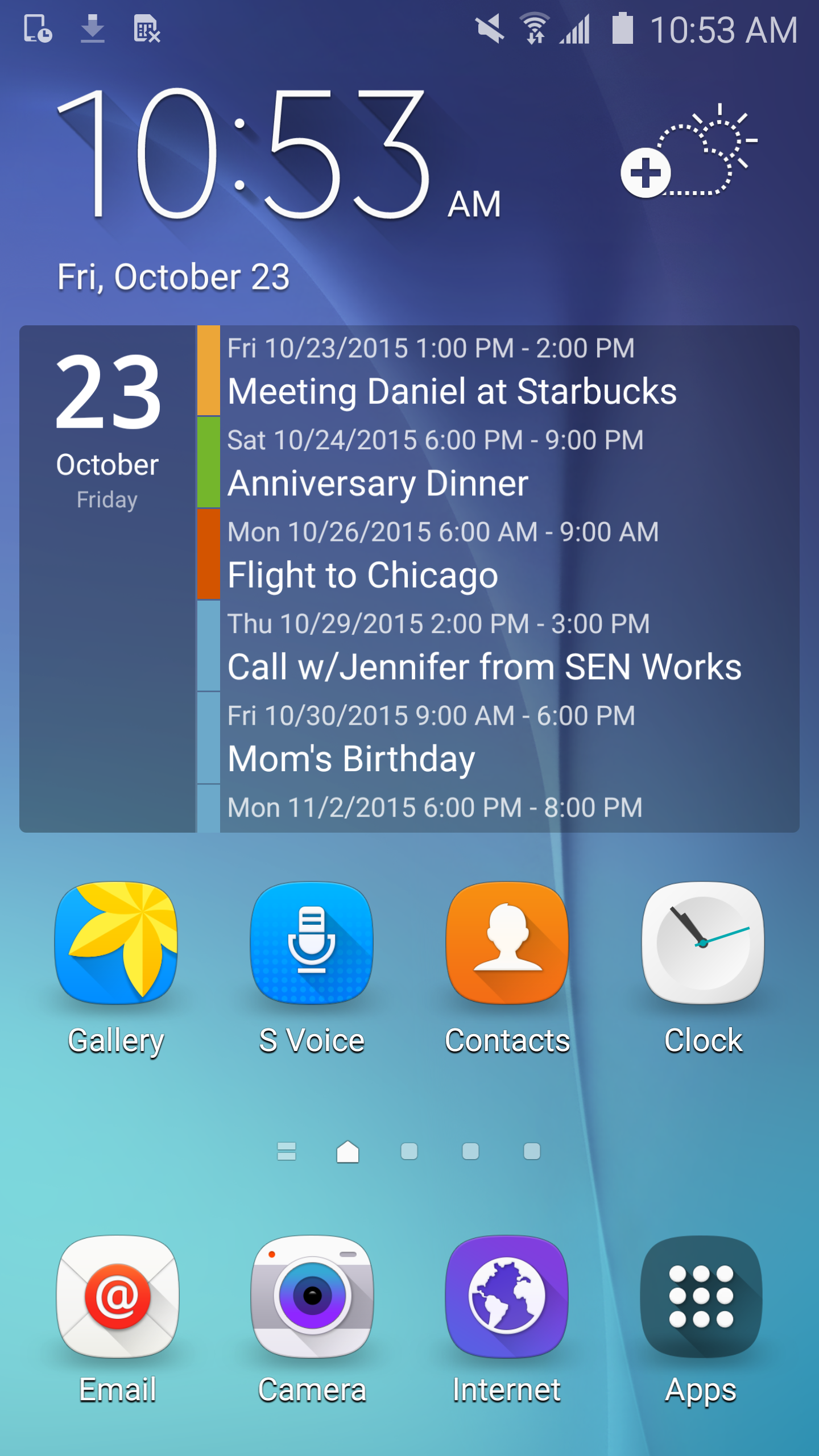 Android application Clean Calendar Widget Pro screenshort