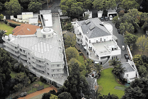 PALATIAL HOMESTEAD: The Gupta estate in 2013