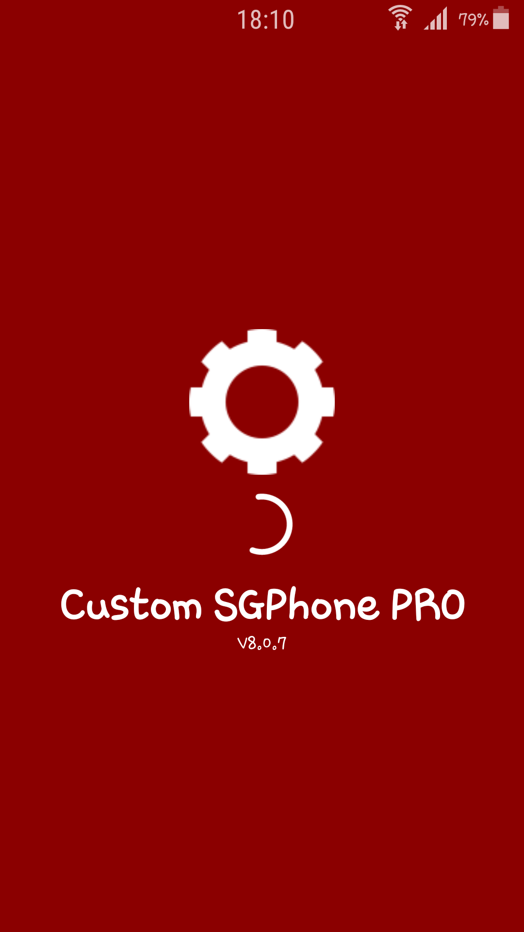 Android application Custom SGPhone Pro screenshort