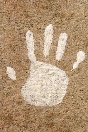 Child's hand print