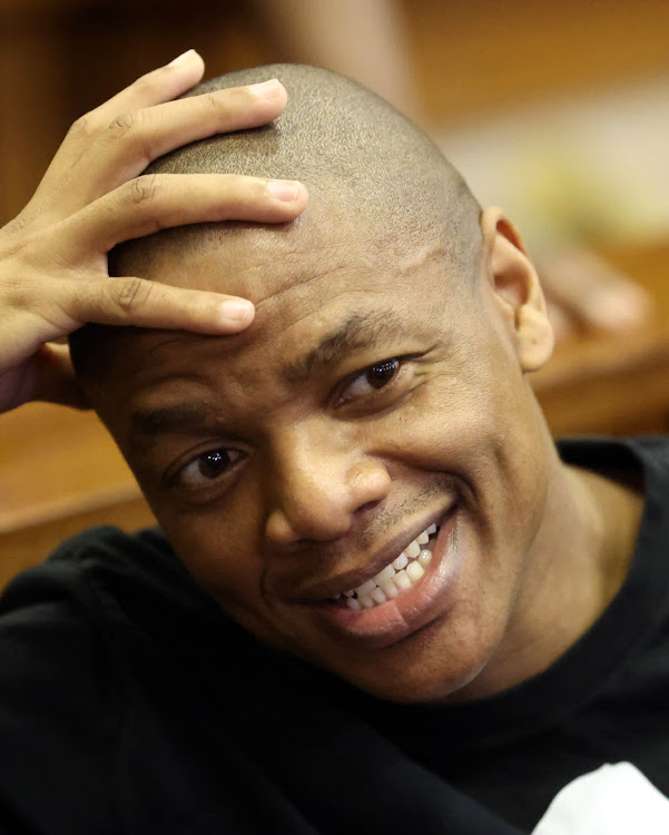 Mthobisi Mncube, one of the accused in the Senzo Meyiwa murder trial, in the Pretoria high court. File photo.