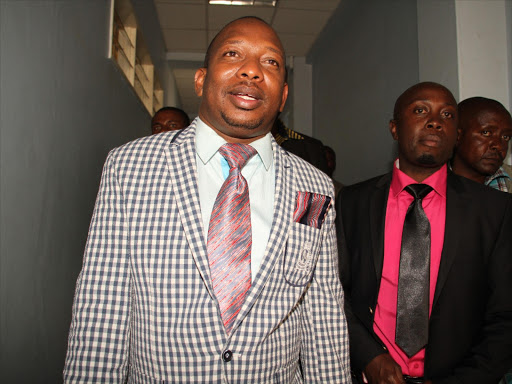 A file photo of Nairobi Senator Mike Sonko at the Milimani law courts.