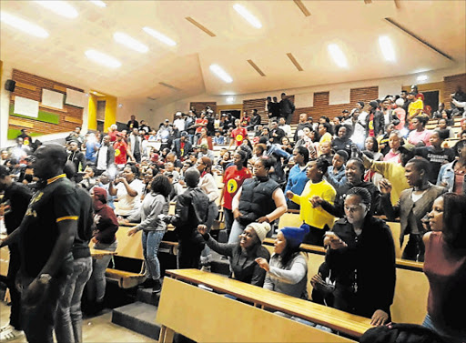 GETTING READY TO VOTE: Electioneering is in full swing for the upcoming Student Representative Council at the University of Fort Hare Picture: SUPPLIED