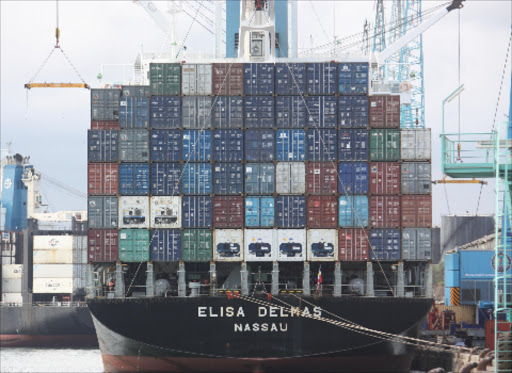 Containers being offloaded from a ship at the Port of Mombasa/FILE