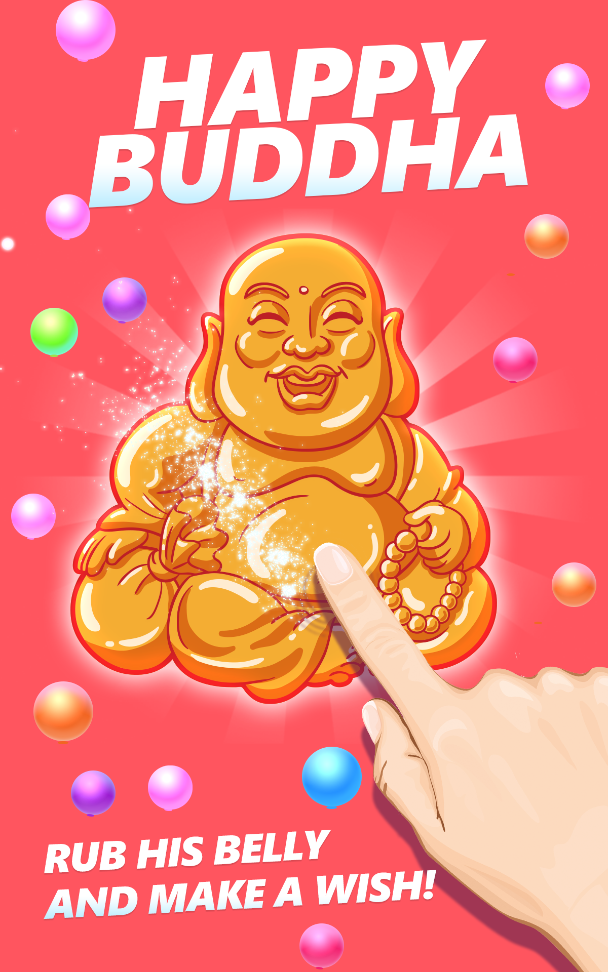 Android application Happy Buddha - Make a wish  screenshort