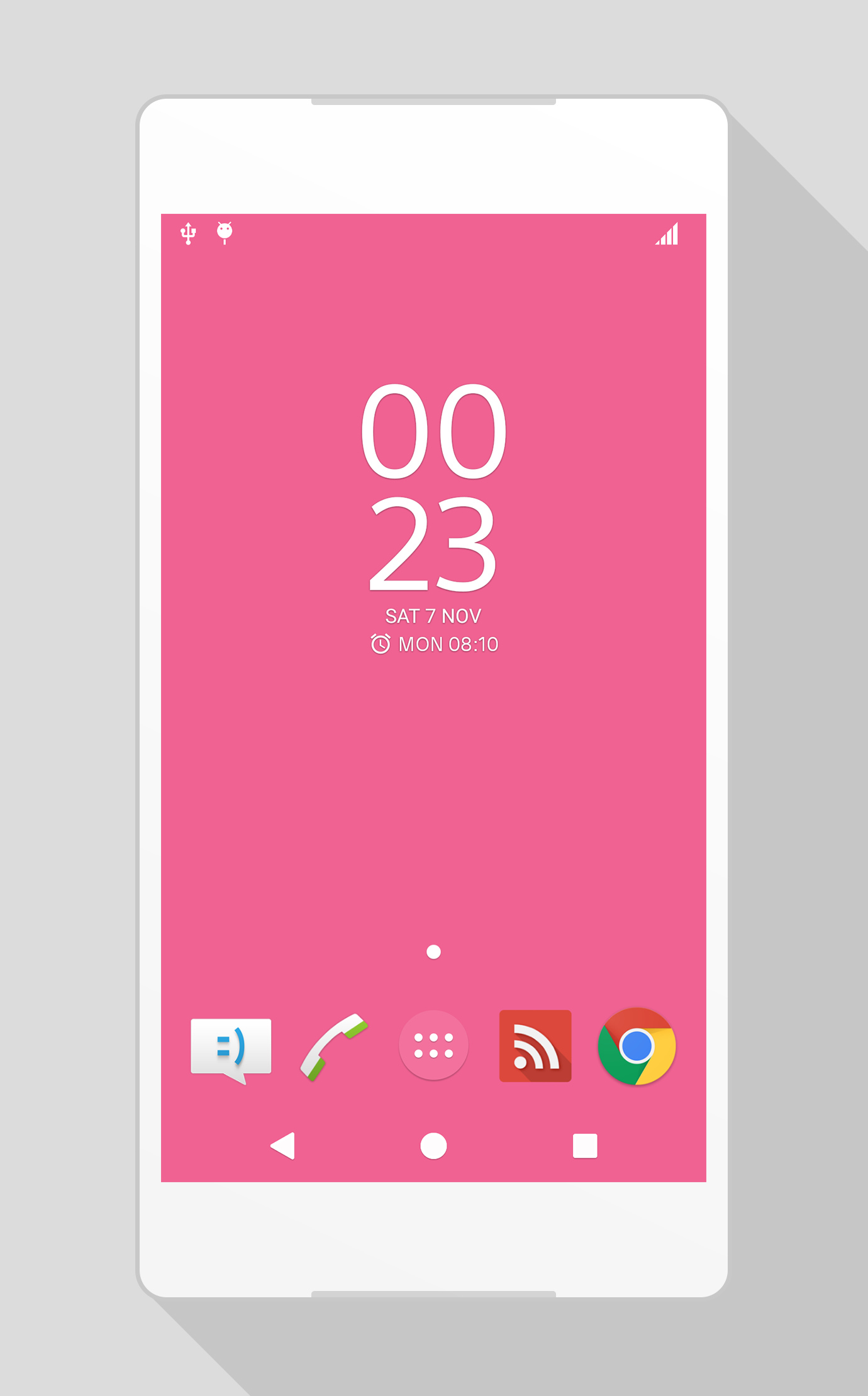 Android application Theme — Pink screenshort