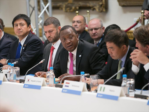 President Uhuru Kenyatta during the Somalia Conference in London, May 11, 2017. /PSCU