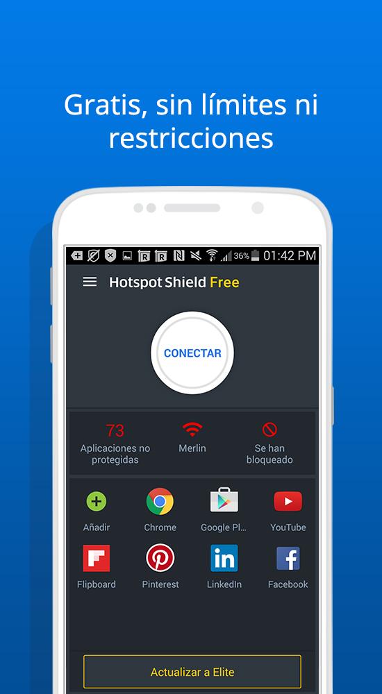 Android application Hotspot Shield Basic - Free VPN Proxy & Privacy screenshort