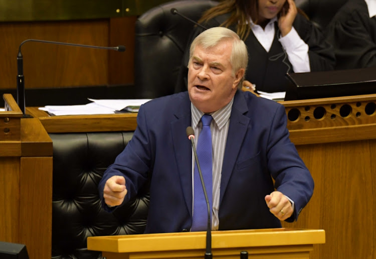 Freedom Front Plus leader Pieter Groenewald. 'When the ANC talks about changing section 25 of the constitution, it means all property rights,' the party says.