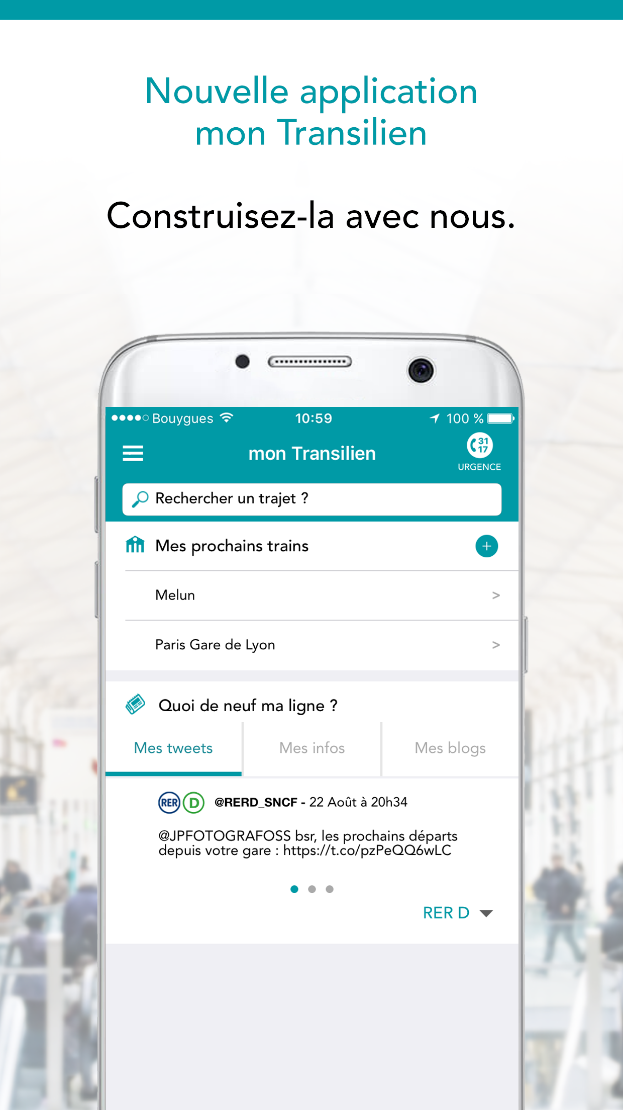 Android application SNCF Transilien screenshort