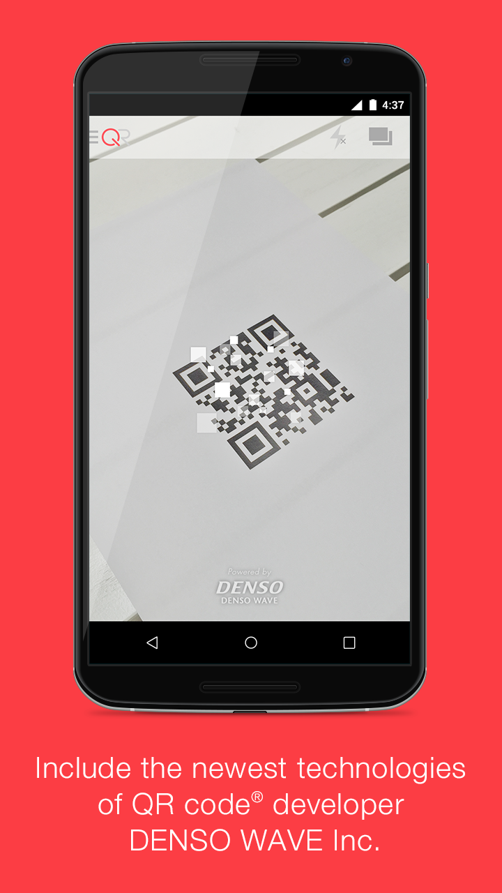 Android application QRQR - QR Code® Reader screenshort