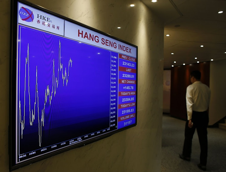 Hang Seng. Picture: REUTERS/BOBBY YIP