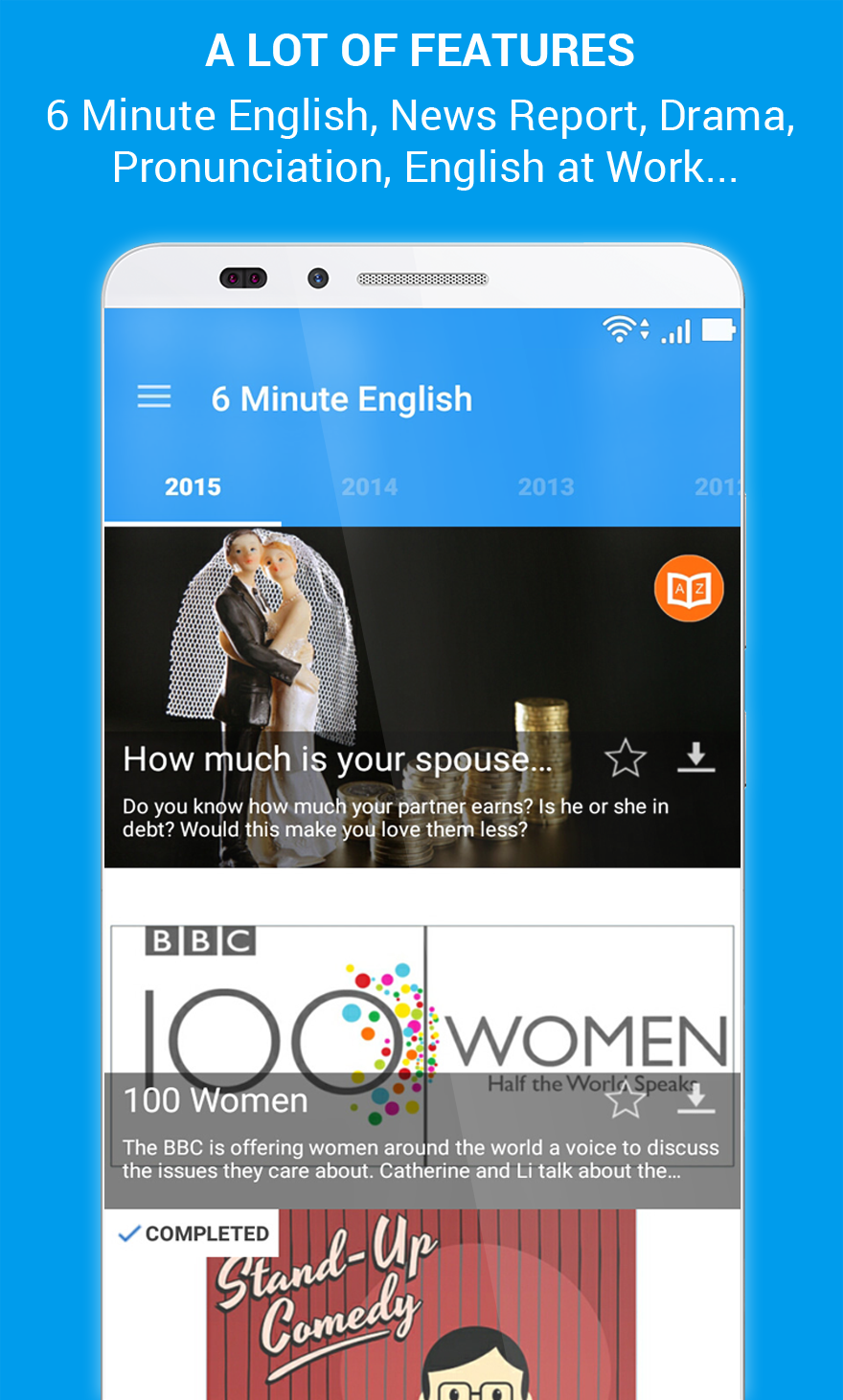 Android application Learn English By Conversation screenshort