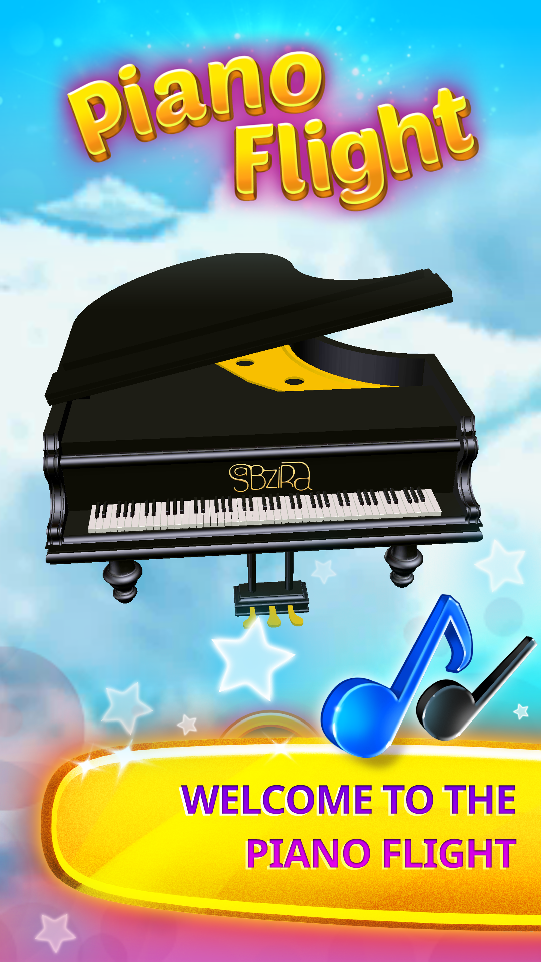 Android application Piano Flight screenshort