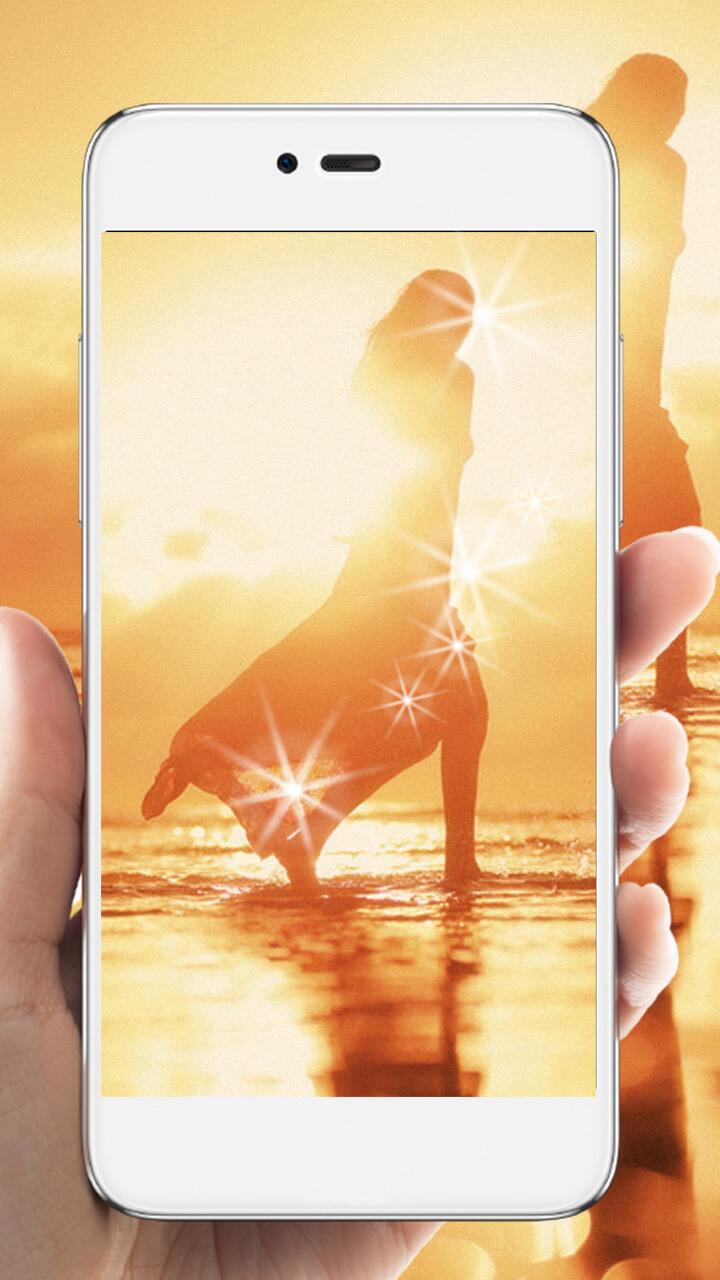 Android application Gold Woman HD Live Wallpaper screenshort