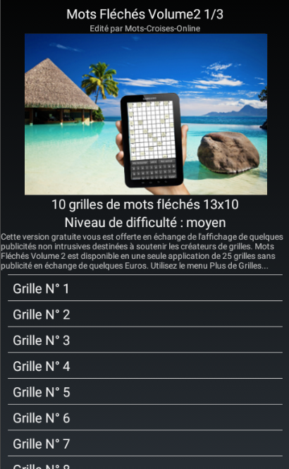 Android application Mots Fléchés Gratuits Vol2 3/3 screenshort