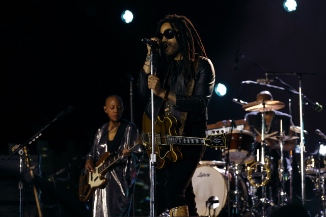Lenny Kravitz performs onstage during Global Citizen's Power Our Planet: Live in Paris concert on June 22 in Paris, France.