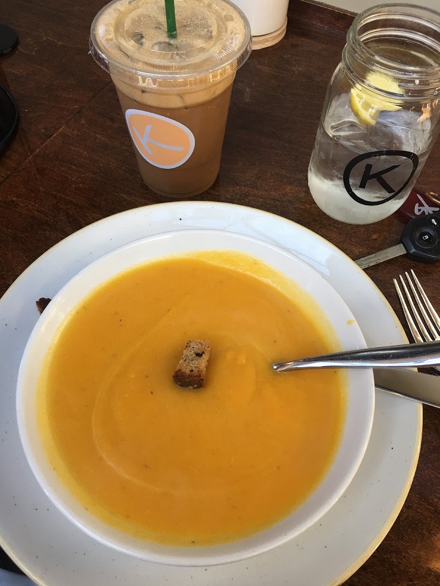 Butternut Squash Soup gluten dairy soy and egg free ❤️