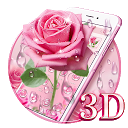 ダウンロード Elegant 3D Pink Rose Theme をインストールする 最新 APK ダウンローダ