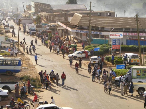 A section of quick growing Kitale town that faces a shortage of housing units