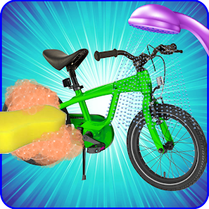 Download Kids Cycle Wash Cleaning Game For PC Windows and Mac