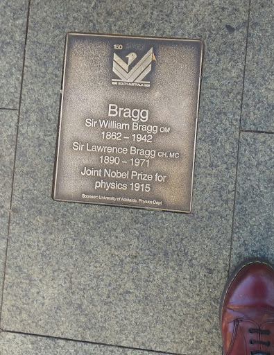 There are 150 plaques placed here for the 150th anniversary of the founding of South Australia. This one stood out as for a moment I thought it will Billy Bragg but he's from Essex,UK. "for their...