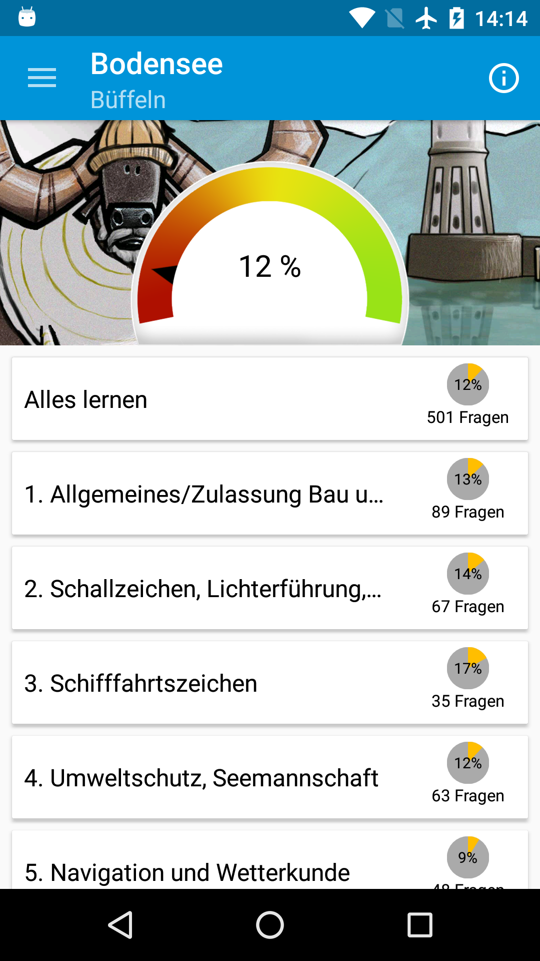 Android application Bodensee-Schifferpatent screenshort