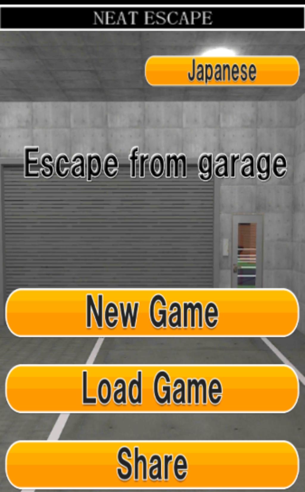 Android application Escape from garage screenshort