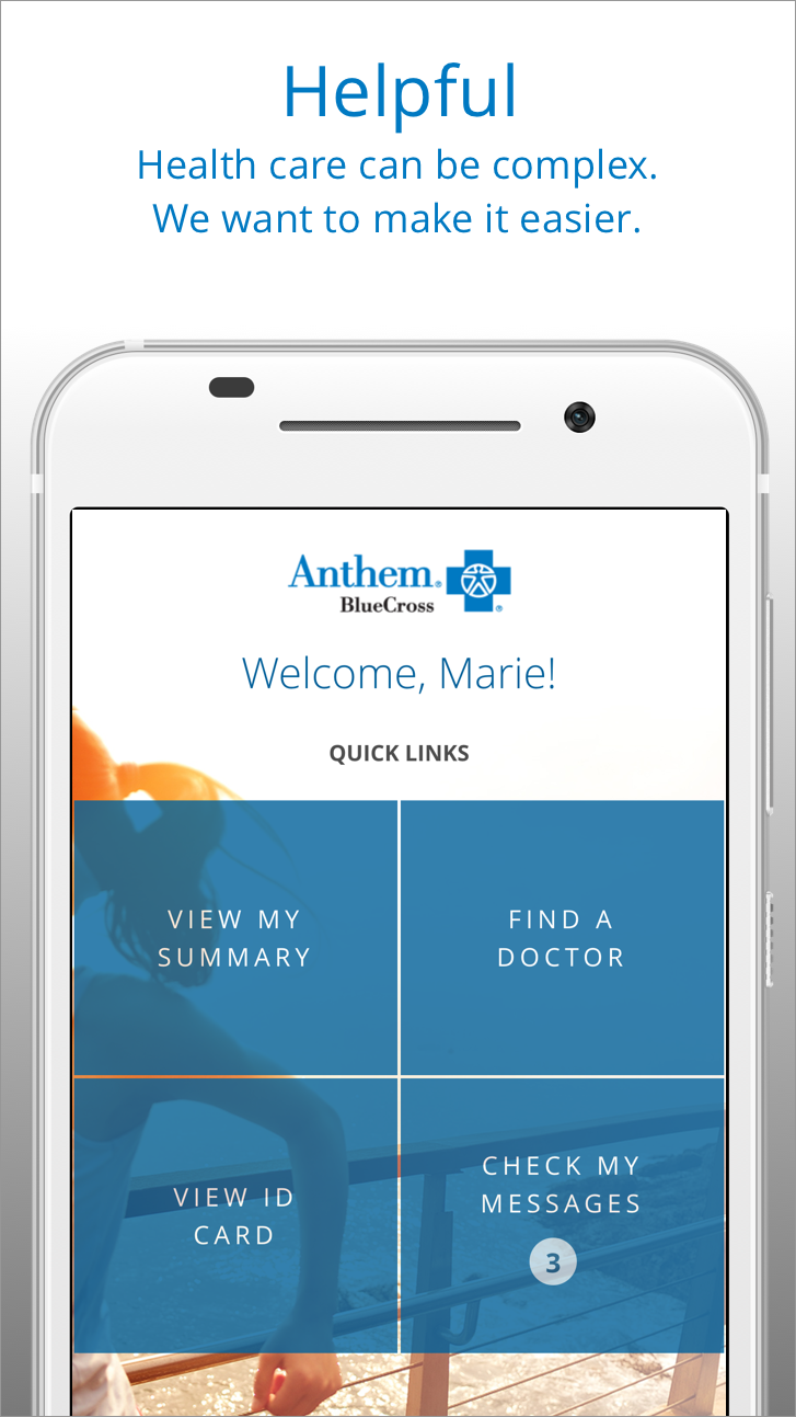 Android application Anthem Blue Cross screenshort