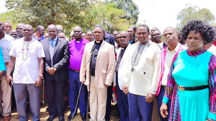 Bishops and pastors in Bungoma town on March 21, 2023