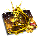ダウンロード 3D Live Gold Dragon Keyboard をインストールする 最新 APK ダウンローダ