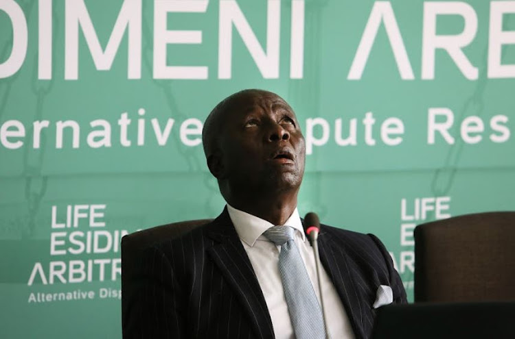 Retired deputy chief justice Dikgang Moseneke, who headed the arbitration hearings between the state and the families of victims in the Life Esidimeni tragedy.