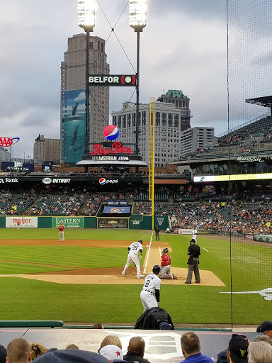 Behind Tiger's Dugout under the Lights