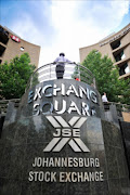 Outside the Johannesburg Stock Exchange in Sandton, Johannesburg, South Africa.