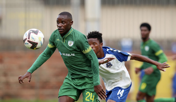 Dan Ndhlovu of Baroka FC and his Baroka teammates are struggling in the lower league.