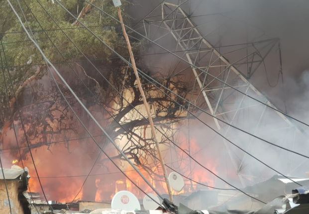 About 100 homes were destroyed after a fire broke out in Alexandra, Johannesburg.