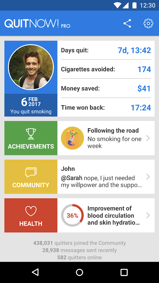    QuitNow! PRO - Stop smoking- screenshot  