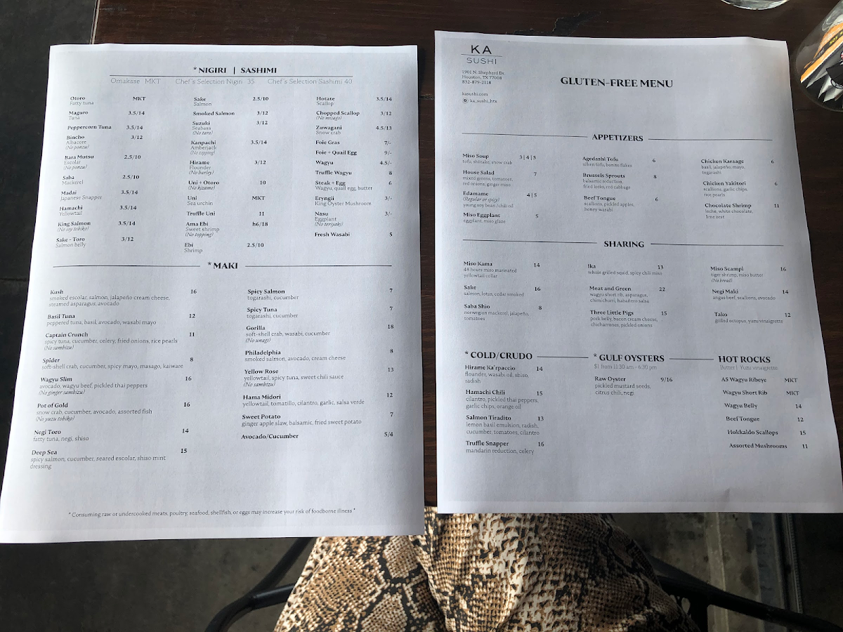 They have asked me questions about cross contamination with the fry oil & are reviewing this menu further but many great options!!