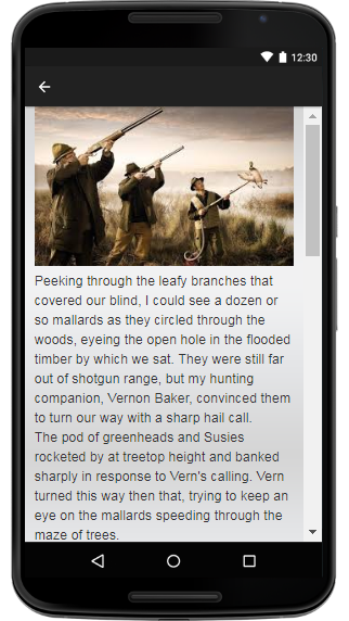 Утиная охота — приложение на Android