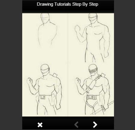 Android application Drawing Tutorial Step By Step screenshort
